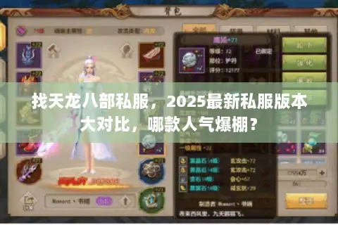 找天龙八部私服，2025最新私服版本大对比，哪款人气爆棚？