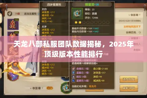 天龙八部私服团队数据揭秘，2025年顶级版本性能排行