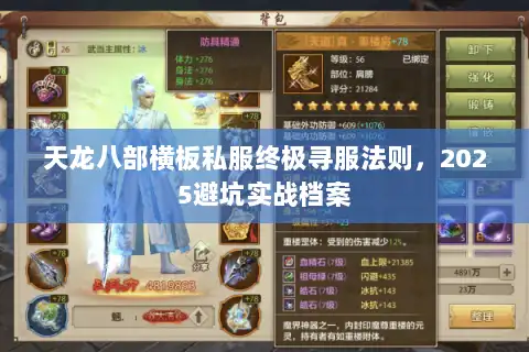 天龙八部横板私服终极寻服法则，2025避坑实战档案