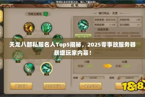 天龙八部私服名人Top5揭秘，2025零事故服务器暴增玩家内幕！