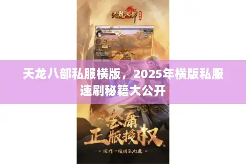 天龙八部私服横版，2025年横版私服速刷秘籍大公开