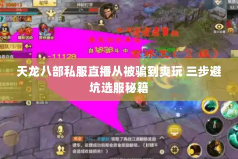 天龙八部私服直播从被骗到爽玩 三步避坑选服秘籍