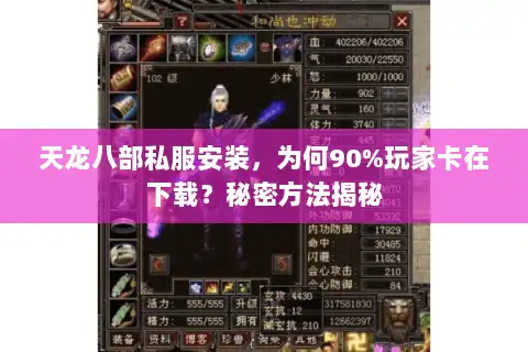天龙八部私服安装,为何90%玩家卡在下载?秘密方法揭秘 天龙八部私服安装,为何90%玩家卡在下载?秘密方法揭秘