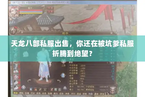 天龙八部私服出售，你还在被坑爹私服折腾到绝望？