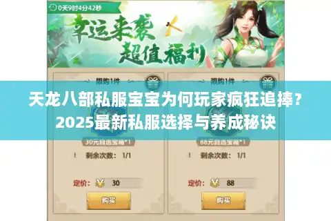 天龙八部私服宝宝为何玩家疯狂追捧？2025最新私服选择与养成秘诀