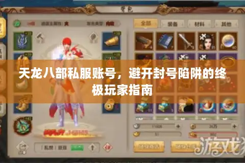 天龙八部私服账号，避开封号陷阱的终极玩家指南