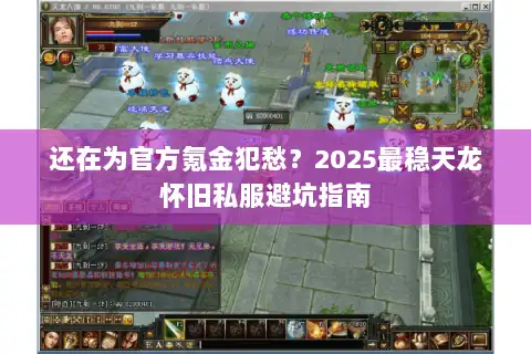 还在为官方氪金犯愁？2025最稳天龙怀旧私服避坑指南