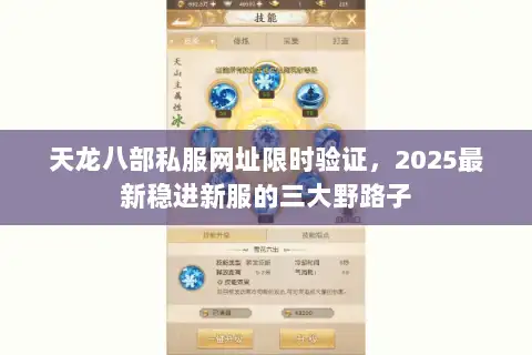 天龙八部私服网址限时验证，2025最新稳进新服的三大野路子