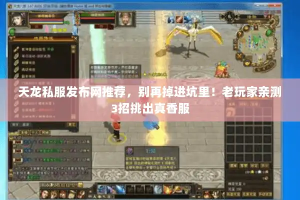 天龙私服发布网推荐，别再掉进坑里！老玩家亲测3招挑出真香服