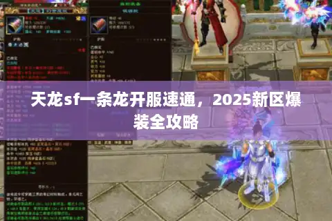 天龙sf一条龙开服速通，2025新区爆装全攻略