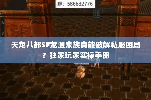天龙八部SF龙源家族真能破解私服困局?独家玩家实操手册 天龙八部SF龙源家族真能破解私服困局?独家玩家实操手册