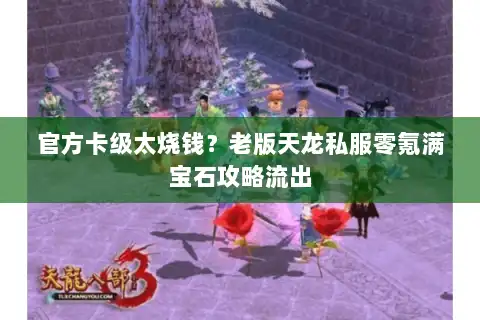 官方卡级太烧钱？老版天龙私服零氪满宝石攻略流出