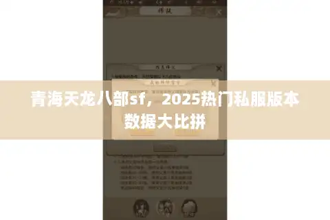 青海天龙八部sf，2025热门私服版本数据大比拼
