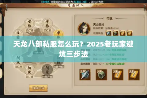 天龙八部私服怎么玩?2025老玩家避坑三步法 天龙八部私服怎么玩?2025老玩家避坑三步法