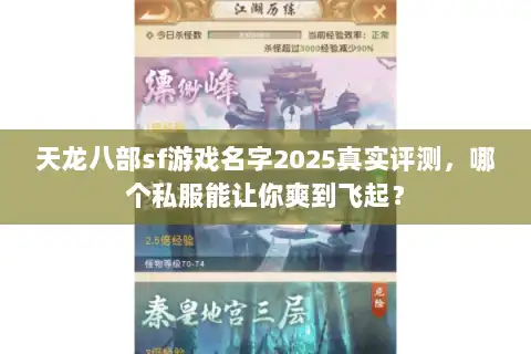 天龙八部sf游戏名字2025真实评测,哪个私服能让你爽到飞起? 天龙八部sf游戏名字2025真实评测,哪个私服能让你爽到飞起?
