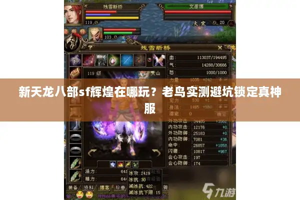 新天龙八部sf辉煌在哪玩?老鸟实测避坑锁定真神服 新天龙八部sf辉煌在哪玩?老鸟实测避坑锁定真神服