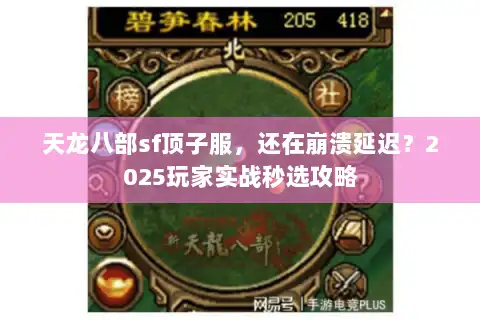 天龙八部sf顶子服，还在崩溃延迟？2025玩家实战秒选攻略