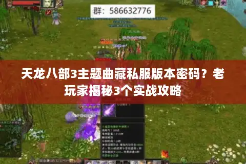 天龙八部3主题曲藏私服版本密码？老玩家揭秘3个实战攻略