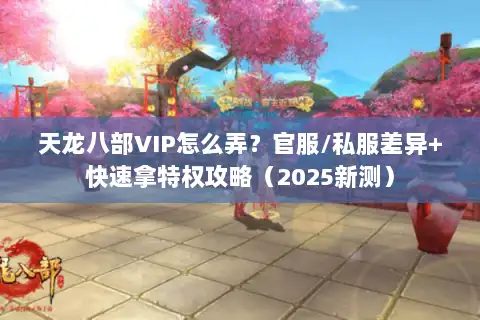 天龙八部VIP怎么弄？官服/私服差异+快速拿特权攻略（2025新测）