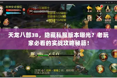 天龙八部38，隐藏私服版本曝光？老玩家必看的实战攻略秘籍！