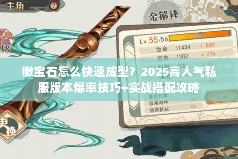 微宝石怎么快速成型？2025高人气私服版本爆率技巧+实战搭配攻略