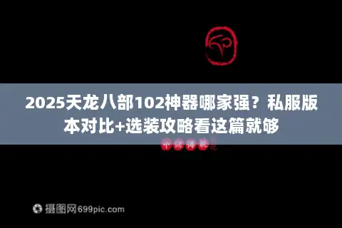 2025天龙八部102神器哪家强？私服版本对比+选装攻略看这篇就够