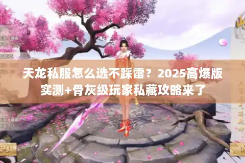 天龙私服怎么选不踩雷？2025高爆版实测+骨灰级玩家私藏攻略来了