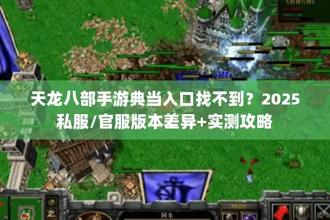 天龙八部手游典当入口找不到？2025私服/官服版本差异+实测攻略