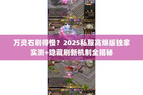 万灵石刷得慢？2025私服高爆版独家实测+隐藏刷新机制全揭秘
