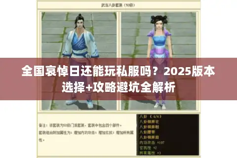 全国哀悼日还能玩私服吗？2025版本选择+攻略避坑全解析