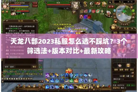 天龙八部2023私服怎么选不踩坑？3个筛选法+版本对比+最新攻略