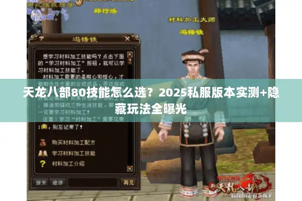 天龙八部80技能怎么选?2025私服版本实测+隐藏玩法全曝光 天龙八部80技能怎么选?2025私服版本实测+隐藏玩法全曝光