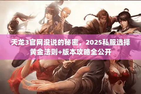 天龙3官网没说的秘密，2025私服选择黄金法则+版本攻略全公开