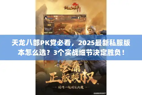 天龙八部PK党必看，2025最新私服版本怎么选？3个实战细节决定胜负！