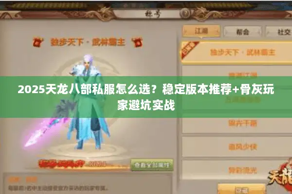 2025天龙八部私服怎么选？稳定版本推荐+骨灰玩家避坑实战