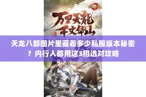 天龙八部图片里藏着多少私服版本秘密？内行人都用这3招选对攻略