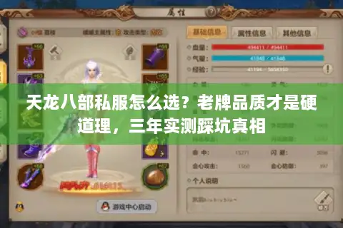 天龙八部私服怎么选?老牌品质才是硬道理,三年实测踩坑真相 天龙八部私服怎么选?老牌品质才是硬道理,三年实测踩坑真相