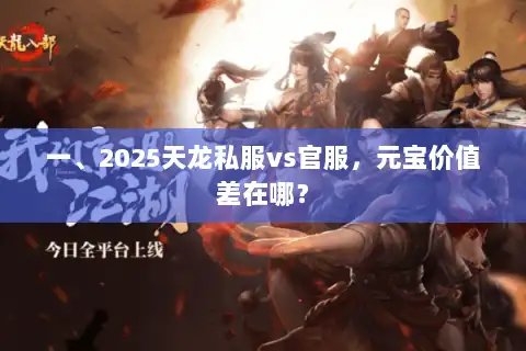 一、2025天龙私服vs官服，元宝价值差在哪？