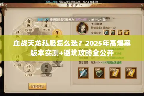 血战天龙私服怎么选？2025年高爆率版本实测+避坑攻略全公开