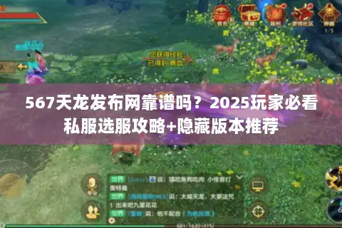 567天龙发布网靠谱吗？2025玩家必看私服选服攻略+隐藏版本推荐