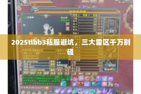 2025tlbb3私服避坑，三大雷区千万别碰