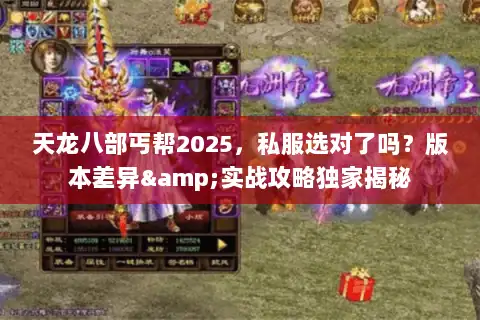 天龙八部丐帮2025，私服选对了吗？版本差异&实战攻略独家揭秘
