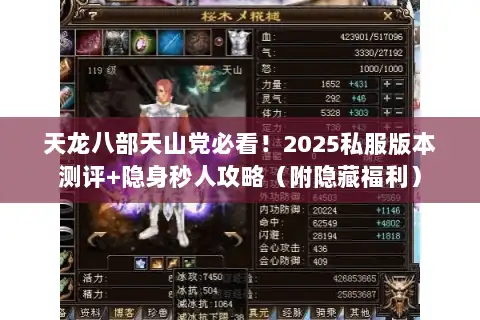 天龙八部天山党必看!2025私服版本测评+隐身秒人攻略(附隐藏福利) 天龙八部天山党必看!2025私服版本测评+隐身秒人攻略(附隐藏福利)