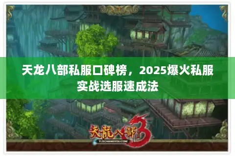 天龙八部私服口碑榜，2025爆火私服实战选服速成法