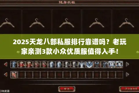 2025天龙八部私服排行靠谱吗？老玩家亲测3款小众优质服值得入手！