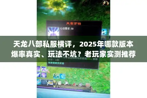 天龙八部私服横评,2025年哪款版本爆率真实、玩法不坑?老玩家实测推荐 天龙八部私服横评,2025年哪款版本爆率真实、玩法不坑?老玩家实测推荐