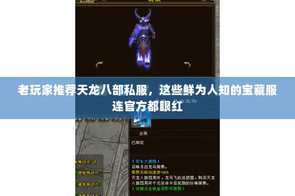 老玩家推荐天龙八部私服，这些鲜为人知的宝藏服连官方都眼红