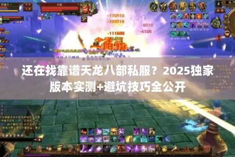 还在找靠谱天龙八部私服？2025独家版本实测+避坑技巧全公开
