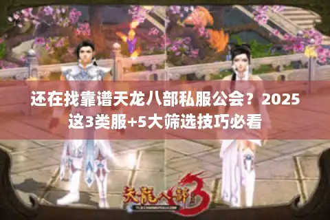 还在找靠谱天龙八部私服公会？2025这3类服+5大筛选技巧必看