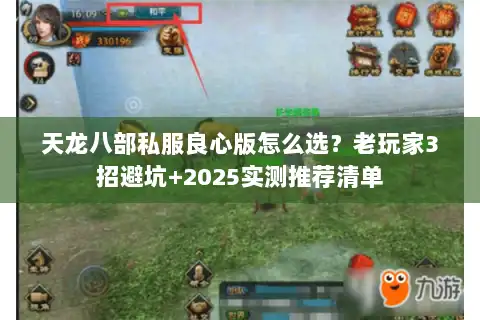 天龙八部私服良心版怎么选？老玩家3招避坑+2025实测推荐清单
